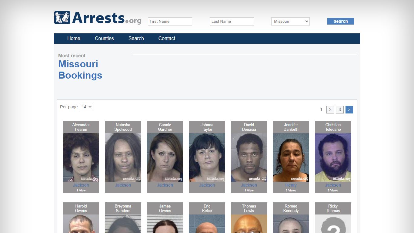 Missouri Arrests and Inmate Search